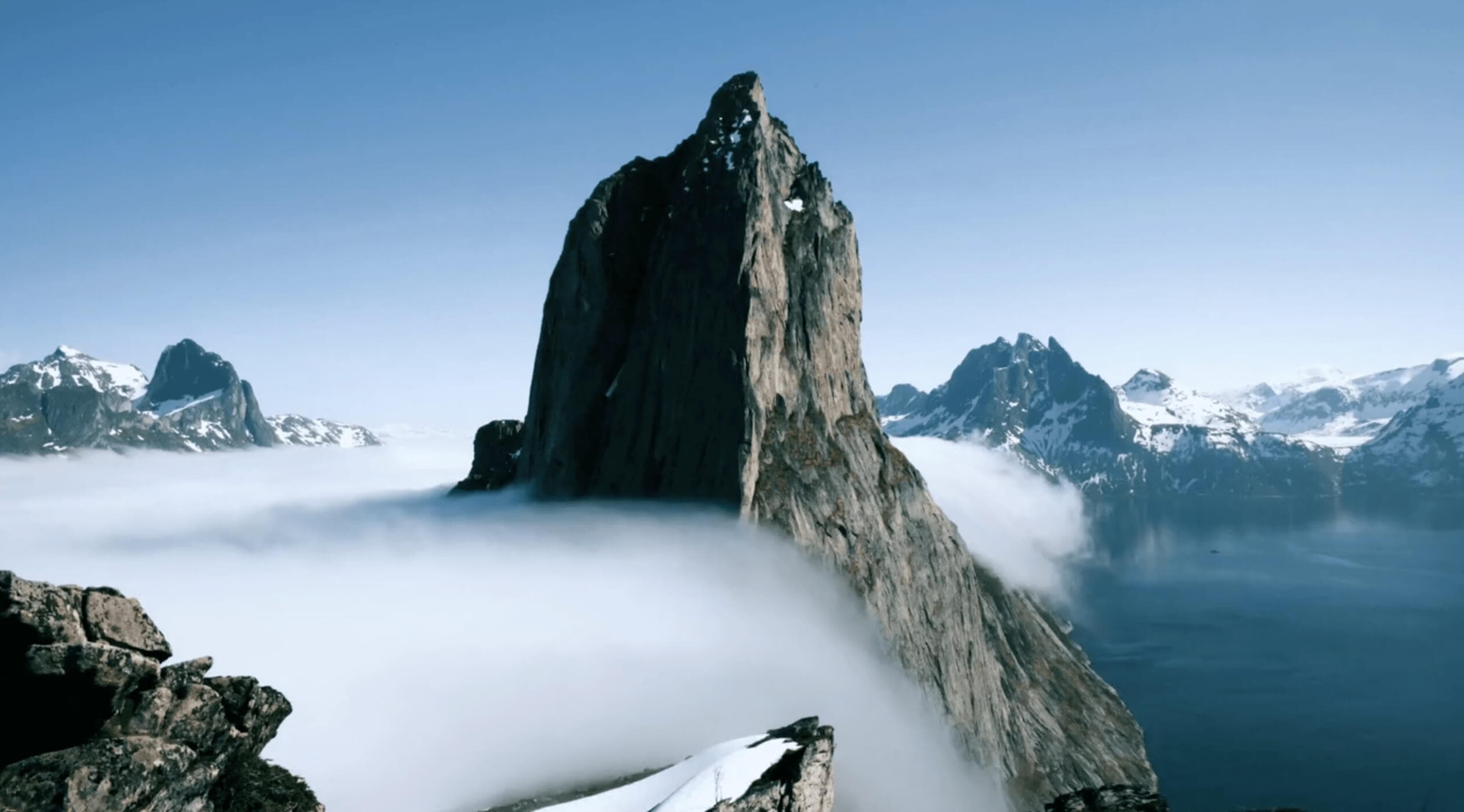 Mountain peaks starter footage
