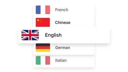 99+ langues prises en charge